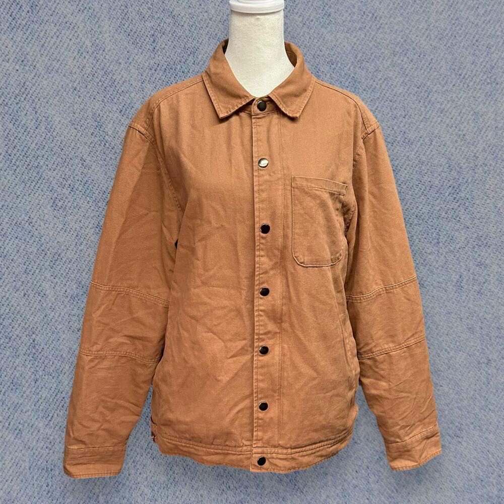 Alesbury Brown Button-Up Chore Jacket Sz: Medium